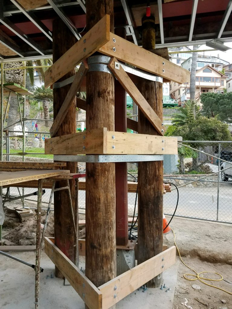 Trailhead site construction beam shift prompts concern